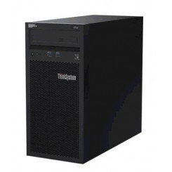 Lenovo ThinkSystem ST50 7Y48 - Server - tower - 4U - 1-way - 1 x Xeon E-2244G / 3.8 GHz - RAM 8 GB - HDD 2 x 2 TB - DVD-Writer - UHD Graphics P630 - GigE - no OS - monitor: none